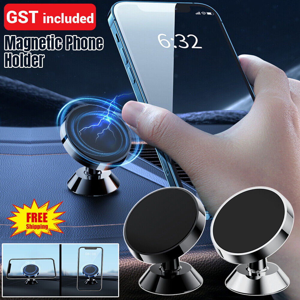 1/2 Universal Magnetic Magnet Dashboard Mobile Phone Holder Dash Car Mount Stand