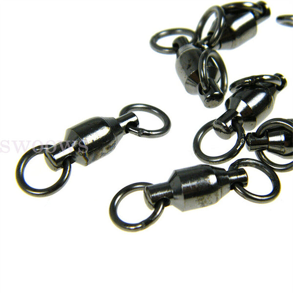 Heavy Duty Ball Bearing Fishing Swivel Copper Stainless Steel Solid Welded Rings