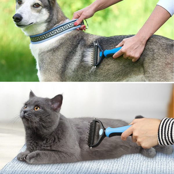 Dog Pet Cat Grooming Comb Brush Undercoat Rake Dematting Deshedding Trimmer Tool