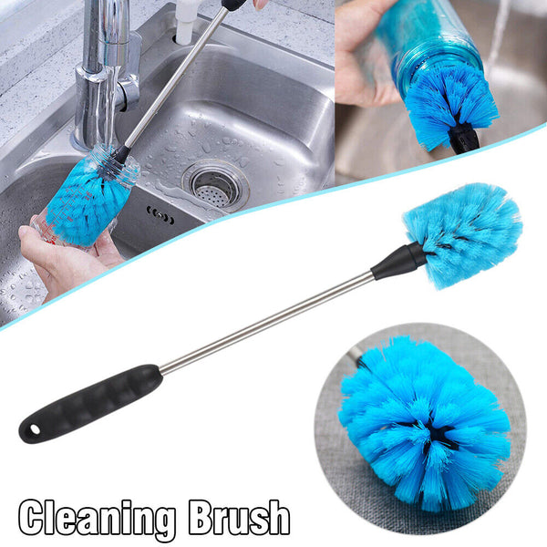 1-2x Kitchen Cleaning Tool Long Handle Nylon Bristle Brush Baby Cup Bottle Brush