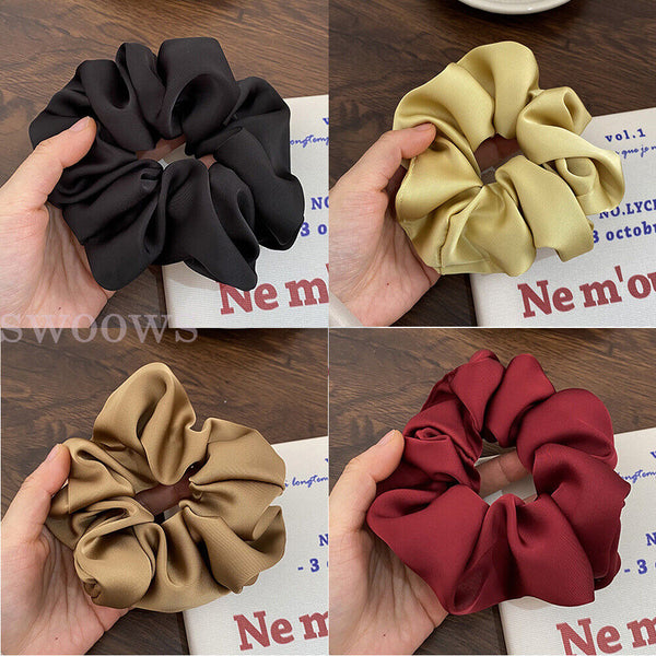 1/4pcX Large Scrunchies Hair Bands Bobbles Elastic Holder Girls Women Ponytail