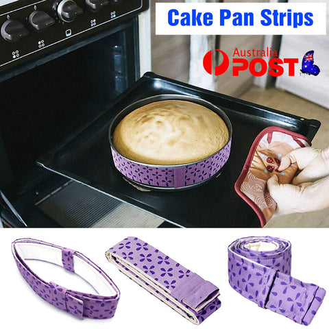 2/4Pcs Cake Pan Strips Heat Protection Belt Bake Pan Even Strip DIY Baking Tool