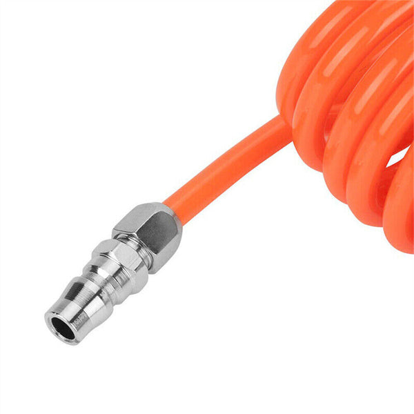 Coil Air Compressor Hose Recoil 5mm x 8mm PU With Nitto Style Fittings 6M