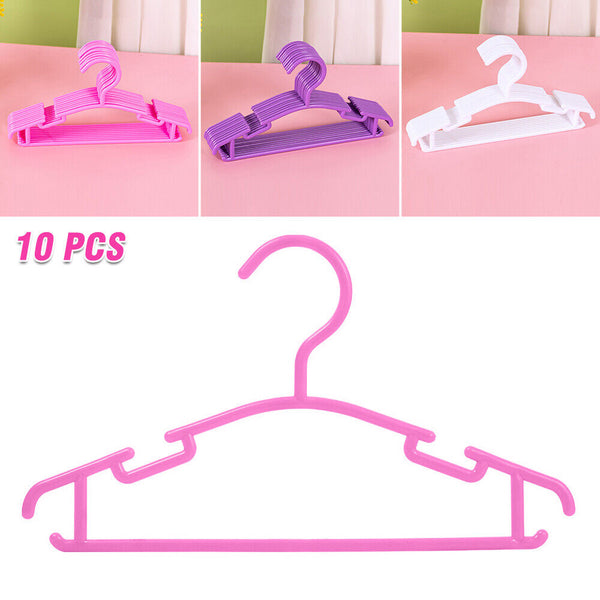 10PCS Children Coat Hangers Kids Clothes Hanger Baby Coat Rack