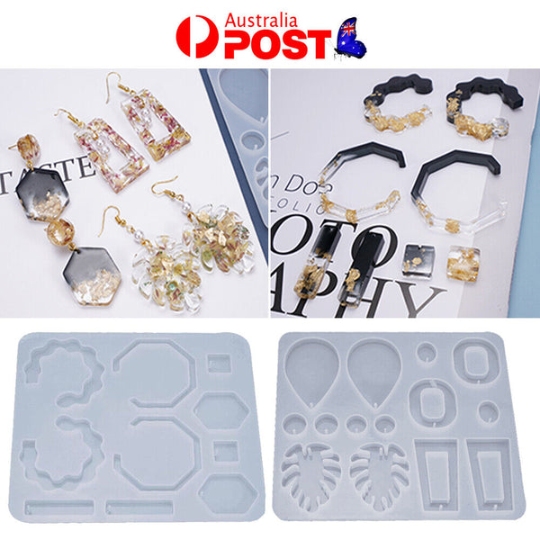 Silicone Pendant Mold Necklace Jewelry Resin Mould Epoxy Casting Craft AU