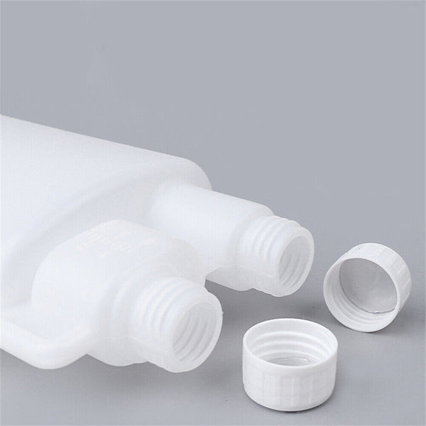 1/10x 3 Sizes Plastic Twin Chamber Bottle &Tamper Evident Cap Liquid Bottle