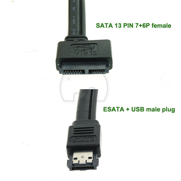 SATA to eSATA 13 (7+6) Pin Cable NEW