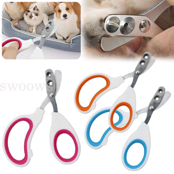 Pet Nail Cutters Claw Grooming Scissors Clippers Trimmer Dog Cat Bird Rabbit