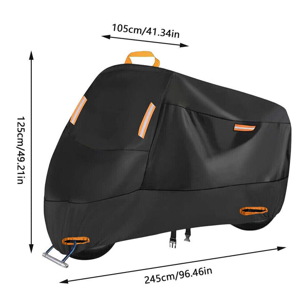 XXL Waterproof Motorcycle Motorbike Cover Outdoor Rain Dust UV Protector