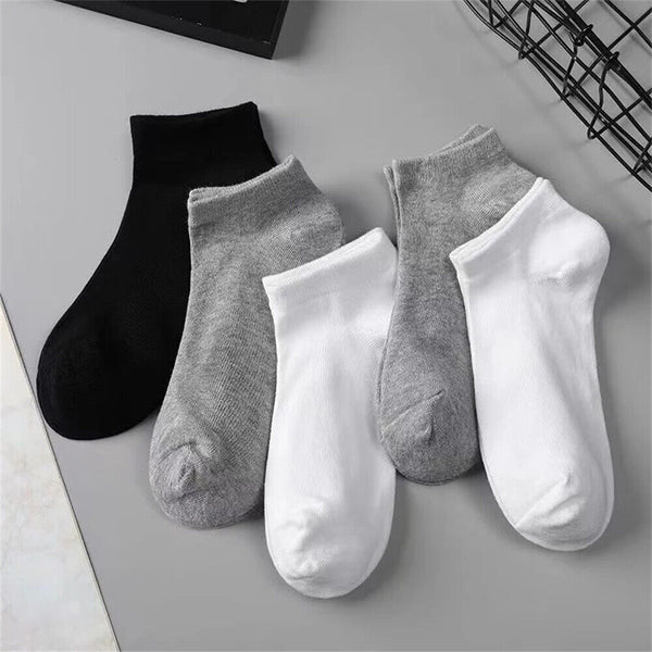 1-10 Pairs Low Cut Socks Cotton Soft Breathable Non-Slip Casual Ankle AU Hot