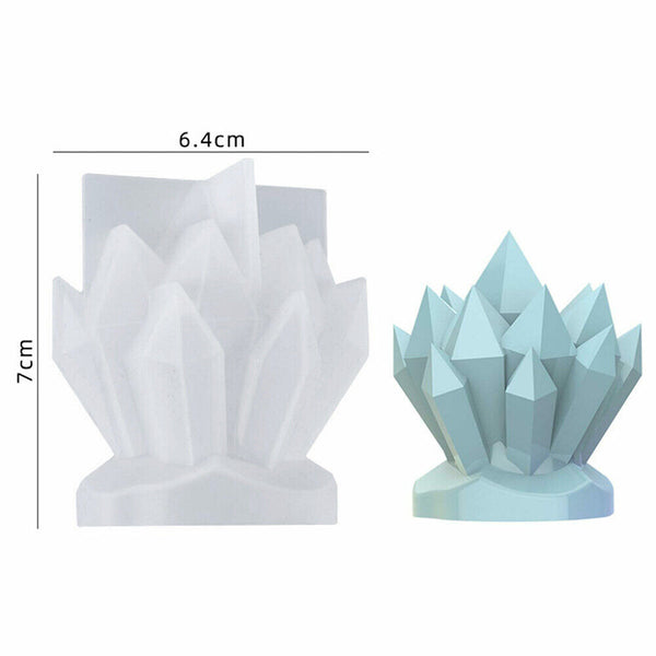 3D Iceberg Shap Candle Mold DIY Silicone Candle Holder Mould Resin Epoxy Casting