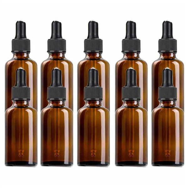 NEW 30ml Amber Glass Bottle Liquid Dropper Pipette Perfume Eye Essential Oil AU