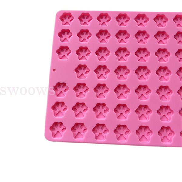 Dog Cat Paw Print Mold Silicone Cake Baking Mold Soap Mold Kitchen Tools