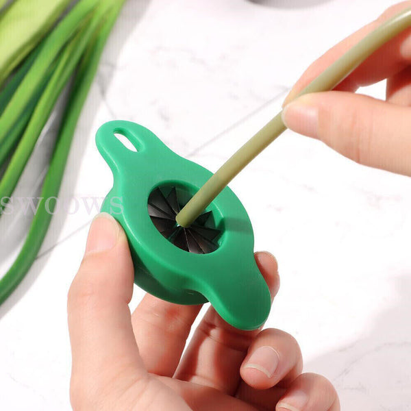 Onion Fruit Vegetable Scallion Cutter Shred Silk Chopped Onion Slicer w/ GIFT