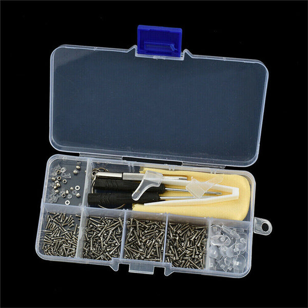 Watch Glasses Repair Tool Eyeglasses Sunglasses Screws Nut Pad Screwdriver Kit