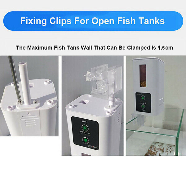 Automatic Fish Feeder Intelligent Timing Aquarium Large Capacity Food Dispenser