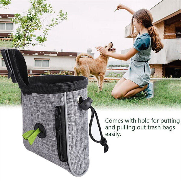 Dog Puppy Outdoor Training Snack Obedience Food Bag Pet Treat Waist Belt Pouch