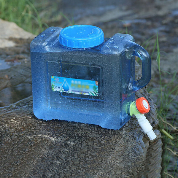 Portable Water Bucket Camping Water Container Outlet Tap Barrel Outdoor 5-25L