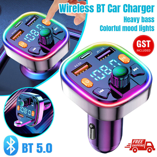 AU Wireless Bluetooth Car FM Transmitter Handsfree Kit MP3 Player AdapterCharger