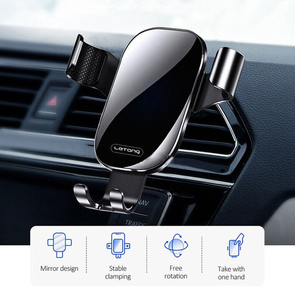 Universal Gravity Car Phone Stand Grip Cradle Air Vent Mount Holder For Mobile