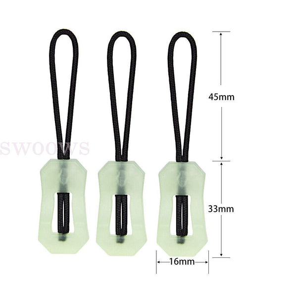 5/10pcs Outdoor Camping Hiking Backpack Anti-lost Luminous Zipper Pull