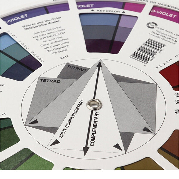 Artists Colour Wheel Mixing Colour Guide 23cm Artist Colour Wheel Nail Painting