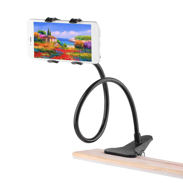 Flexible Long Stand Holder Clip Gooseneck Bracket Clamp Desk BedforMobile Phone