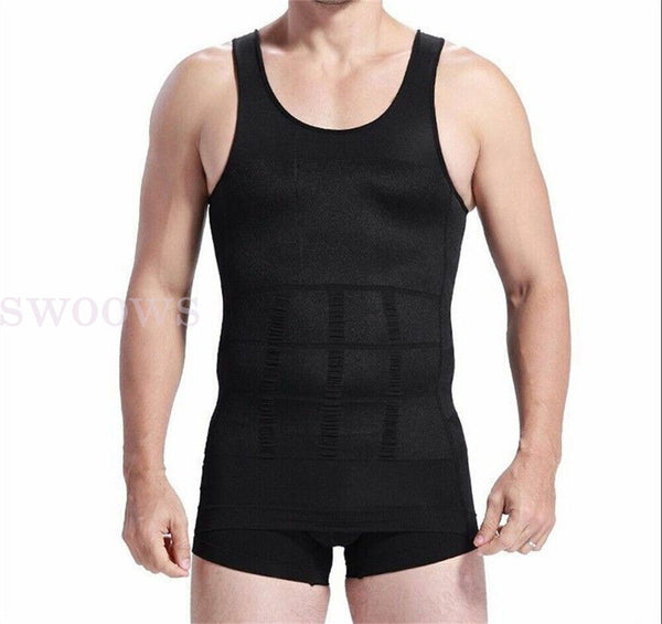 Men Sweat Body Shapers Vest Waist Trainer Slimming Corset Shapewear