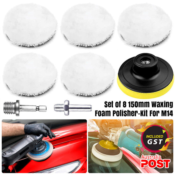 Car-Buffing Pads Polishing Microfiber Buffer  Waxing Foam Polisher-Kit For Drill