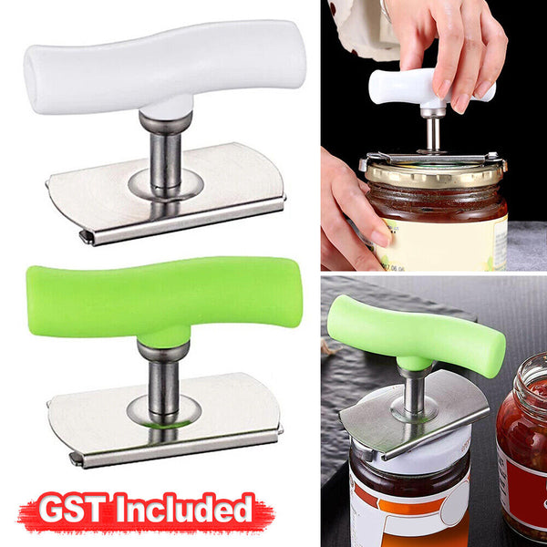 Stainless Steel Twist Jar Opener Spiral Can Bottle Seal Grip Lid Cap Remover AU