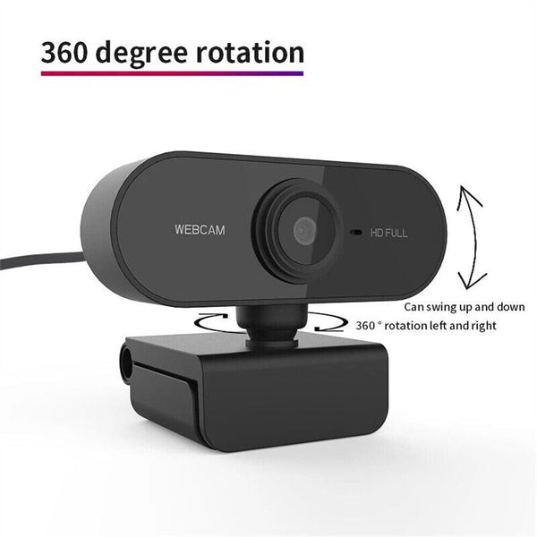 Full HD1080P Webcam with Microphone USB Streaming Camera For PC MAC Laptop 1/2pc