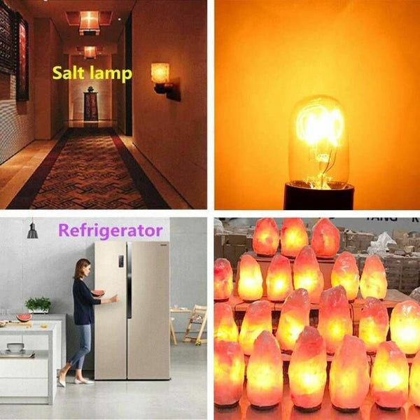 Salt Lamp Globe Bulb for 4pcs E14 Light Bulbs 15W Himalayan Salt Lamp NEW AU