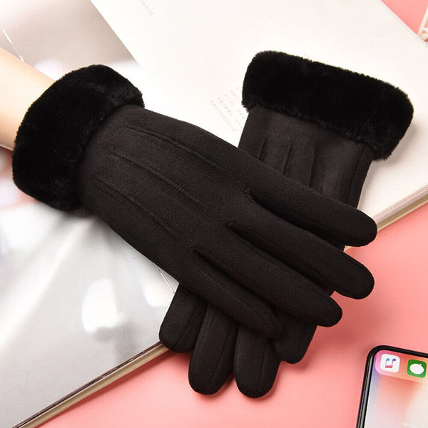 Women Winter Gloves Thermal Touch Screen Warm Windproof Soft Outdoor