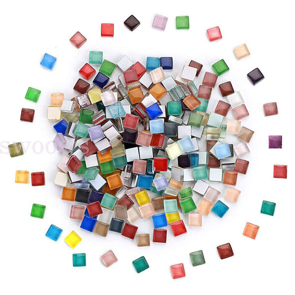 Up to 2000g Mixed Crystal Glass Mosaic Tiles Kitchen Bathroom Art Craft Supplier