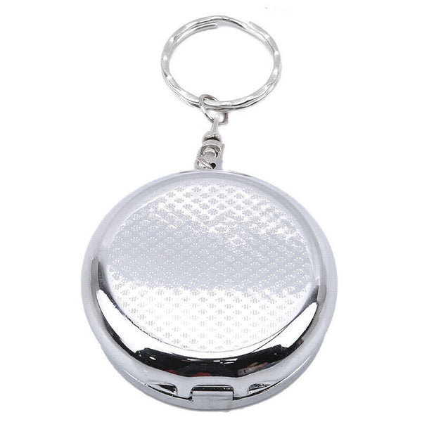 NEW Pill Container Pill Box Tablet Holder Medicine Metal Case Round