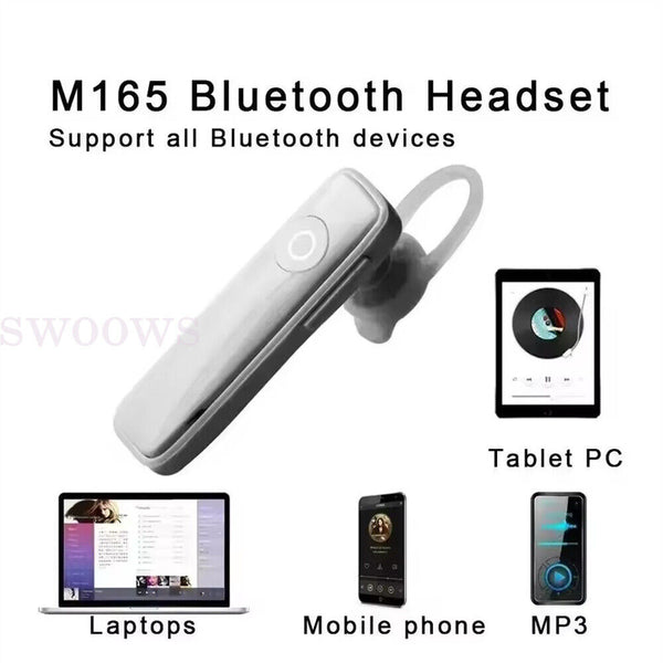 Bluetooth Earphone Handsfree Mic Wireless Headset Headphone Earpiece Earbud