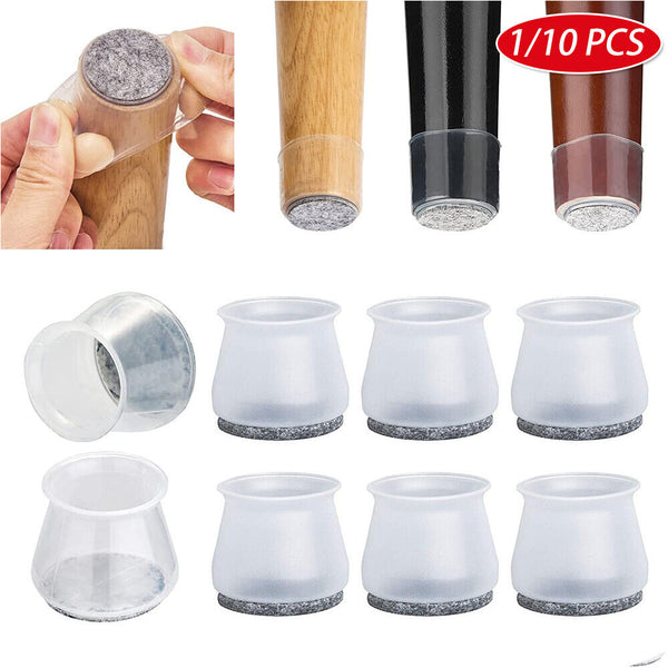 UP24x Chair Leg Floor Protector Furniture Table Feet Cover Silicone Cap Pads Cap