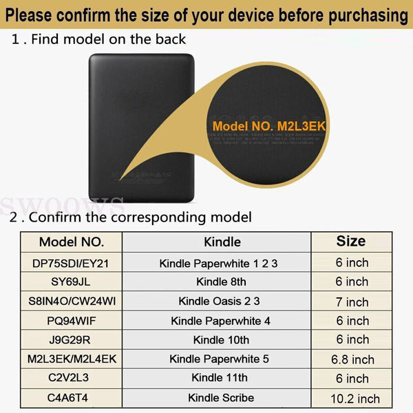 Reader Case Back Cover For Kindle 11th Generation 2022 Paperwhite 5