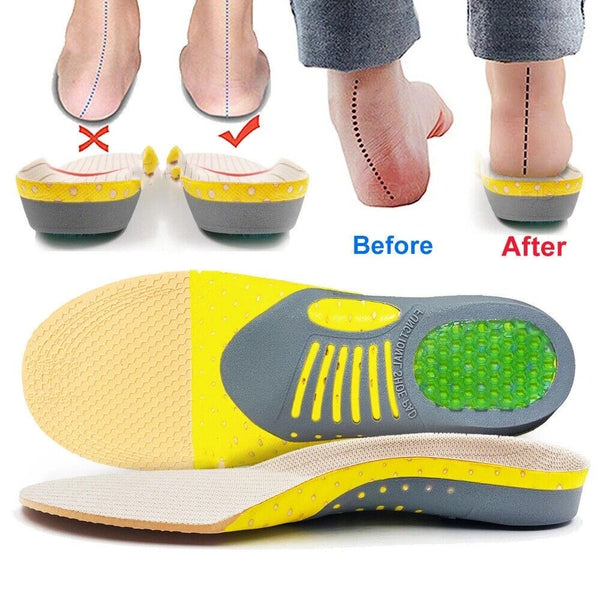 Orthotic Shoe Insoles Arch Support Pain Relief Orthopedic Inner Sole Men/Women