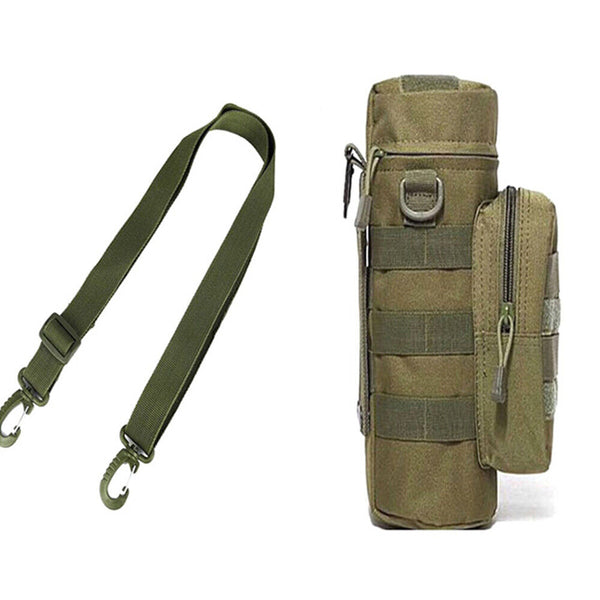 Outdoor Water Bottle Amry Molle Holder Pouch Tactical Bag Drink Military-Kettle