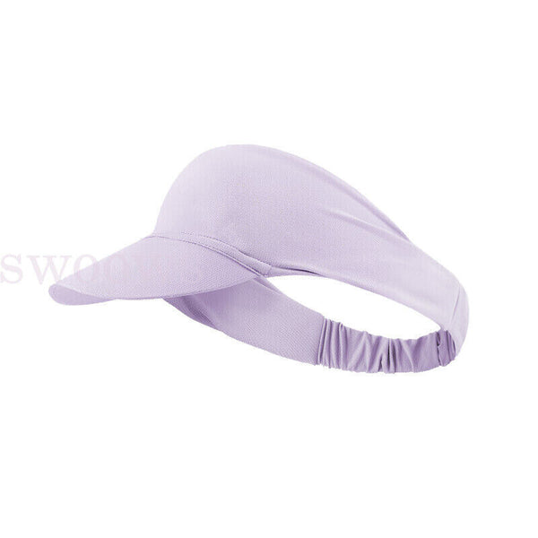 Visor Sun Hat Golf Tennis Beach Men Women Cap Adjustable Sports Gym Plain