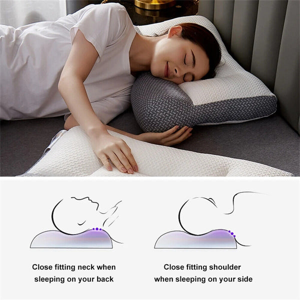 Cervical Ergonomic Pillow Adjustable Ergonomic Contour Orthopedic Bed Pillow AU