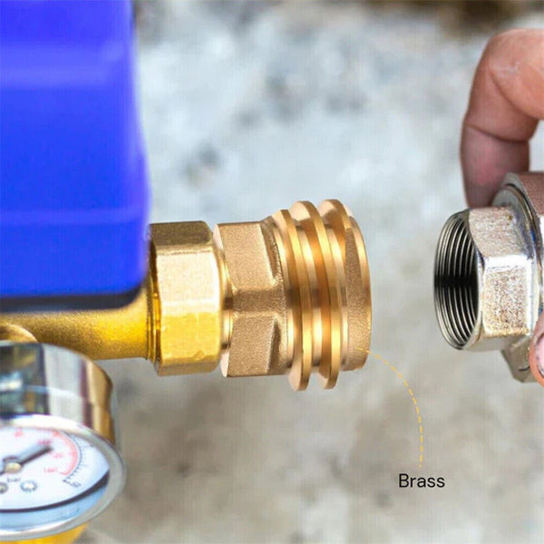 Propane Tank Converts LP Gas Bottle Adapter Valve POL To QCC1 Outlet Brass Parts