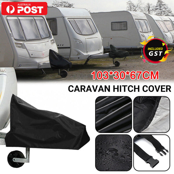 Caravan Hitch Cover Trailer Tow Ball Coupling Lock Cover Waterproof PVC Nylon AU