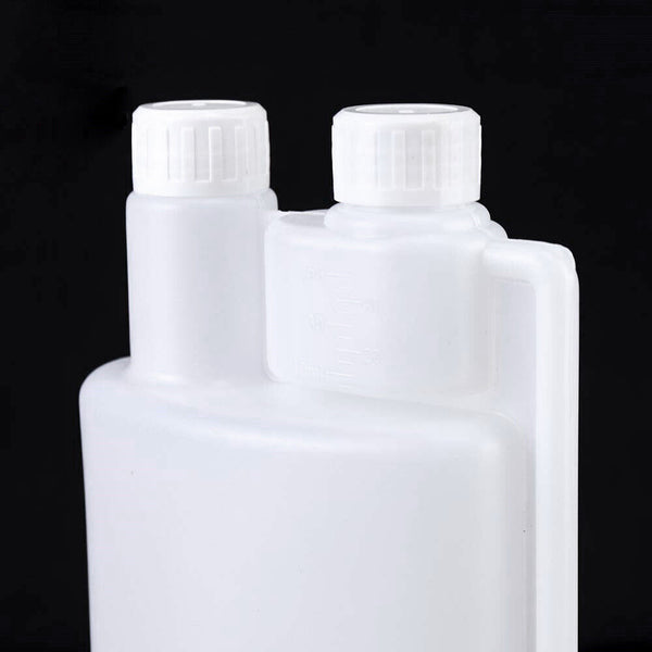 1/10x 3 Sizes Plastic Twin Chamber Bottle &Tamper Evident Cap Liquid Bottle