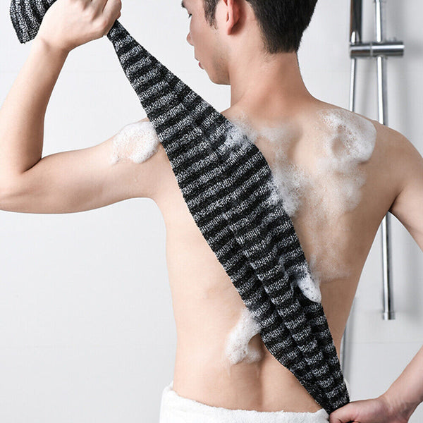 Exfoliating Washcloth Back Scrubber Shower Men Foam Bath Towel, Ultra-Long