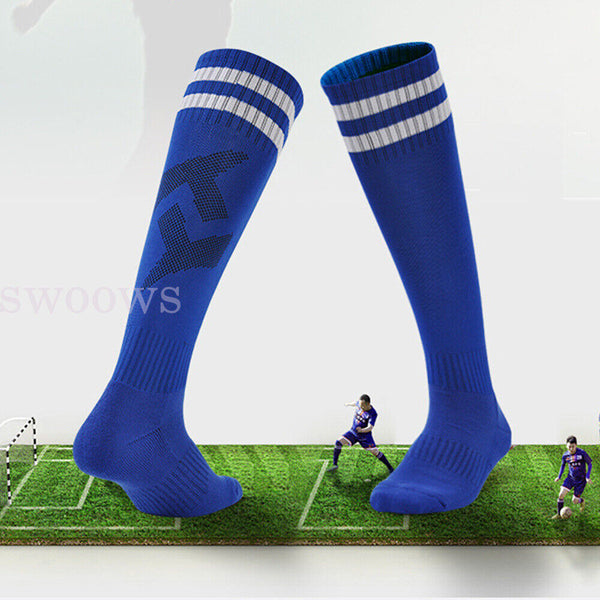 Up 3 Pair Kids Adult High Knee Football Sport Socks Footy Soccer Baseball Hockey