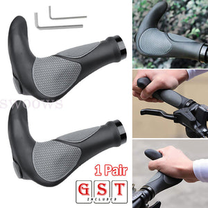 1 Pair Handlebar Grips MTB Bike Bicycle Lock Handle Grips Rubber Grip Anti-Slip