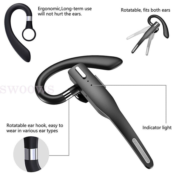 Bluetooth Headphones Wireless Headset with Mic Business Driver Portable Earphone