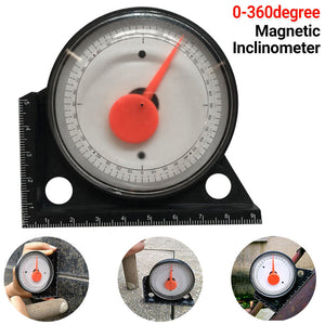 1/2Magnetic Measure Finder Inclinometer Digital Angle Meter Measuring Protractor